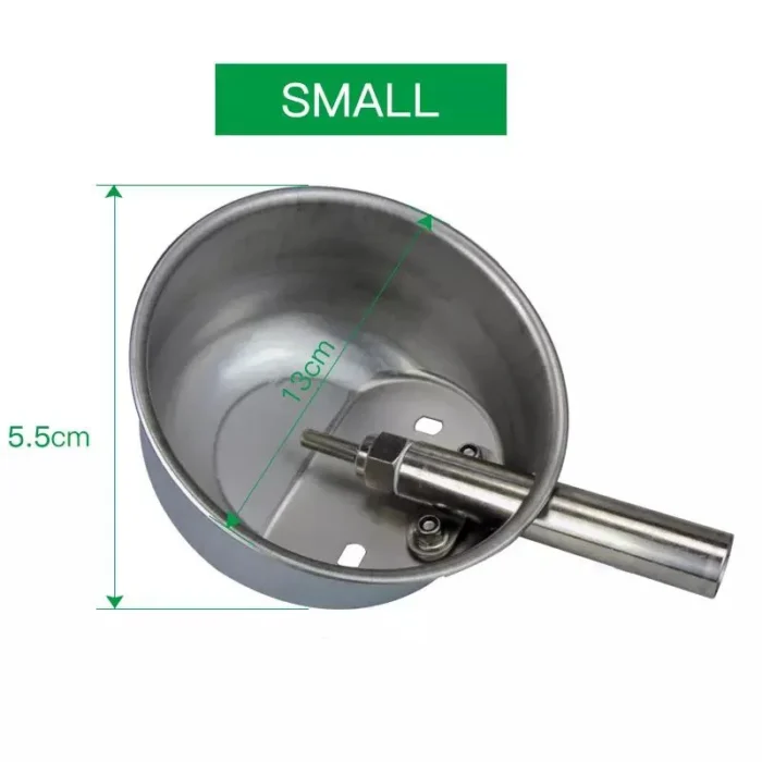 Round Stainless Steel Pig Drinking Bowl(S)