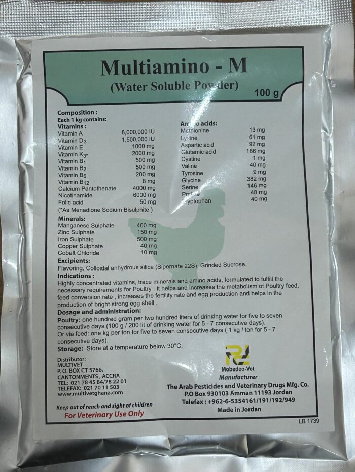 MULTIAMINO-M (Water Soluble Powder) 100g